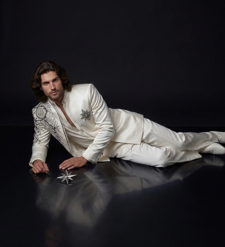 Luxury Ivory Jodhpuri Suit for Men | Hand Embroidered Designer Groom Suit | P&H BY PRIYANSHU