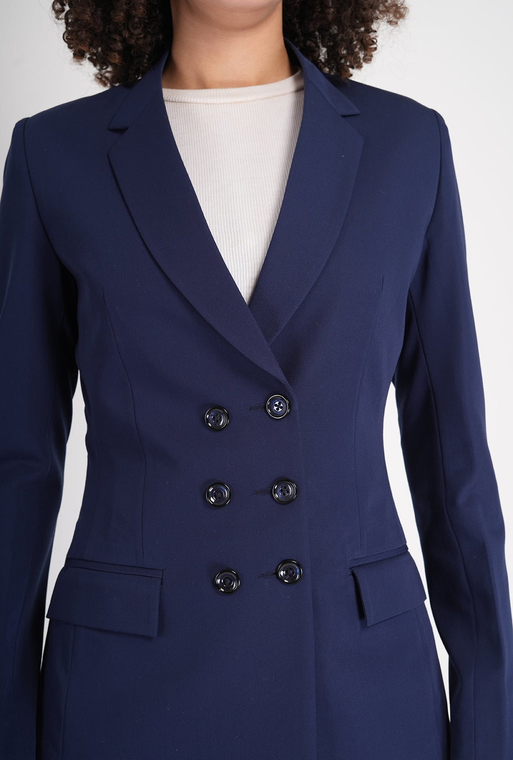 Luxury Blue Double-Breasted Suit for Women | Multipurpose Office & Formal Wear | P&H by Priyanshu