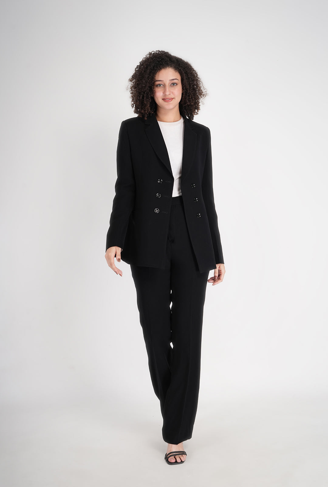 Luxury Black Double-Breasted Suit for Women | Multipurpose Office & Formal Wear | P&H by Priyanshu