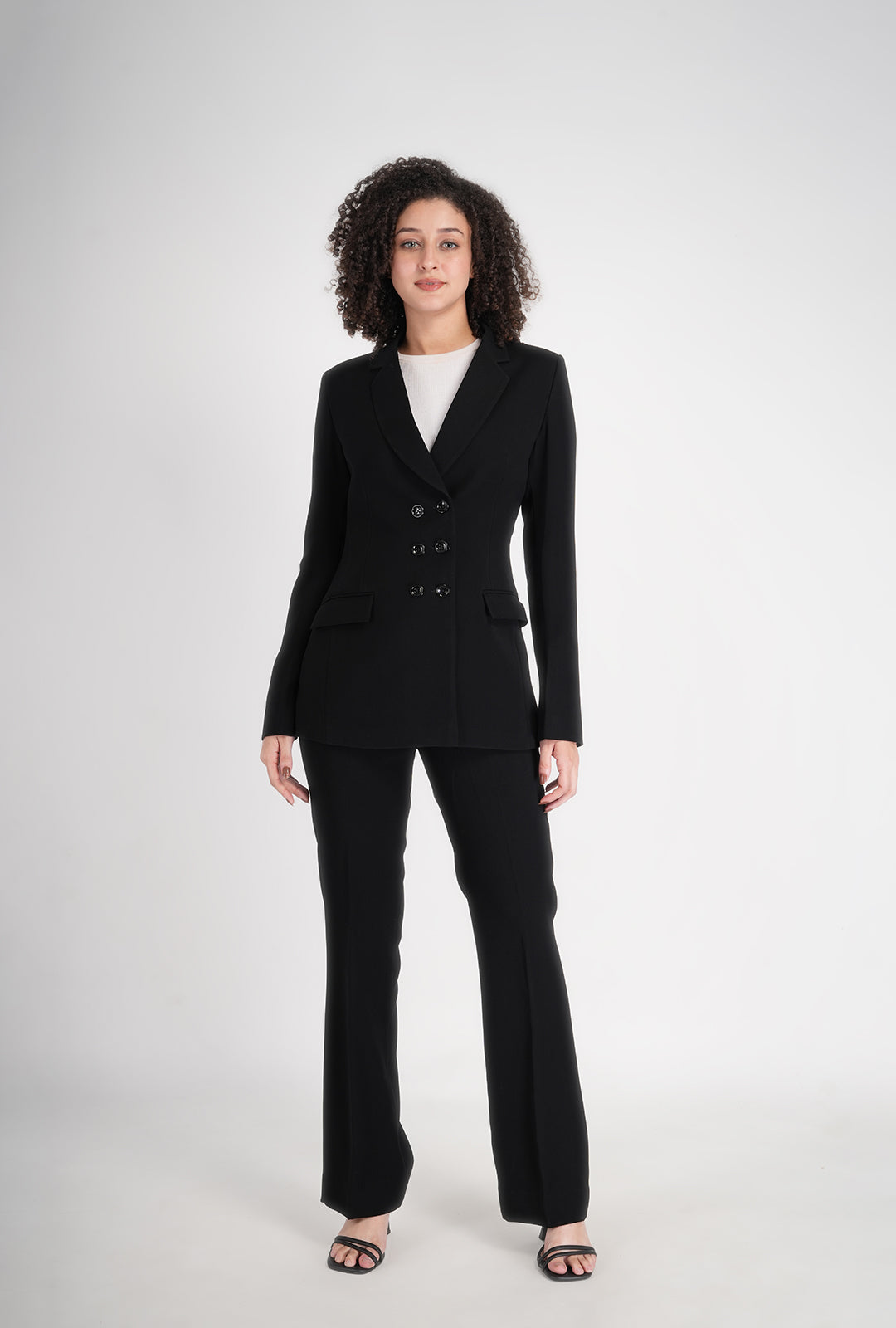 Luxury Black Double-Breasted Suit for Women | Multipurpose Office & Formal Wear | P&H by Priyanshu