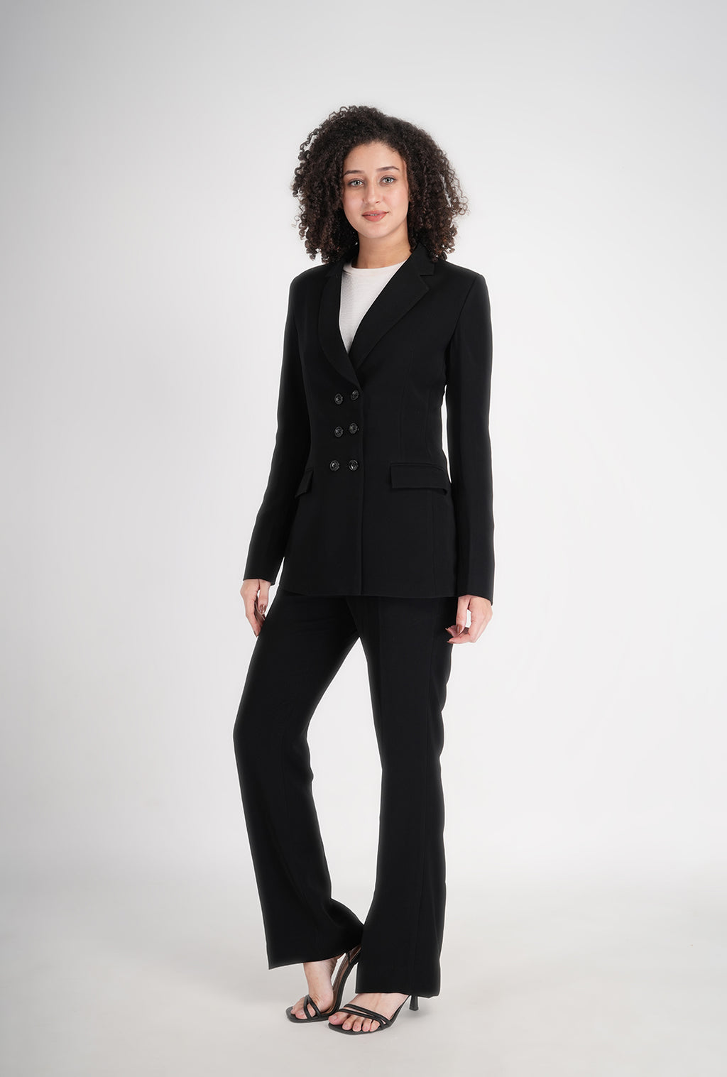 Luxury Black Double-Breasted Suit for Women | Multipurpose Office & Formal Wear | P&H by Priyanshu