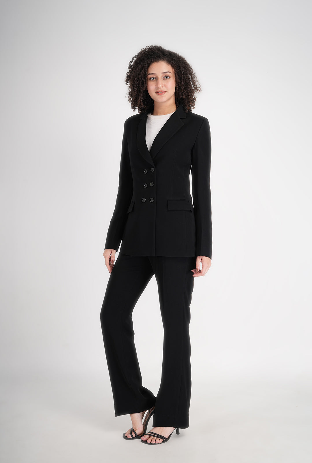 Luxury Black Double-Breasted Suit for Women | Multipurpose Office & Formal Wear | P&H by Priyanshu