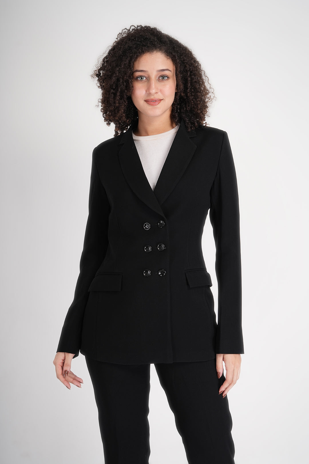 Luxury Black Double-Breasted Suit for Women | Multipurpose Office & Formal Wear | P&H by Priyanshu