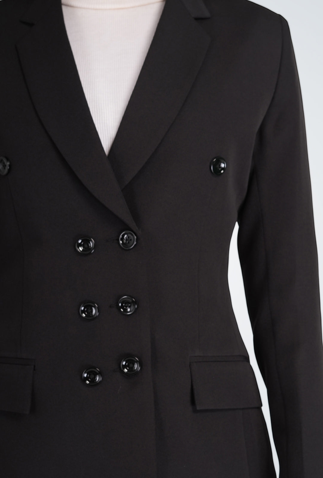 Luxury Black Double-Breasted Suit for Women | Office & Formal Wear by P&H by Priyanshu