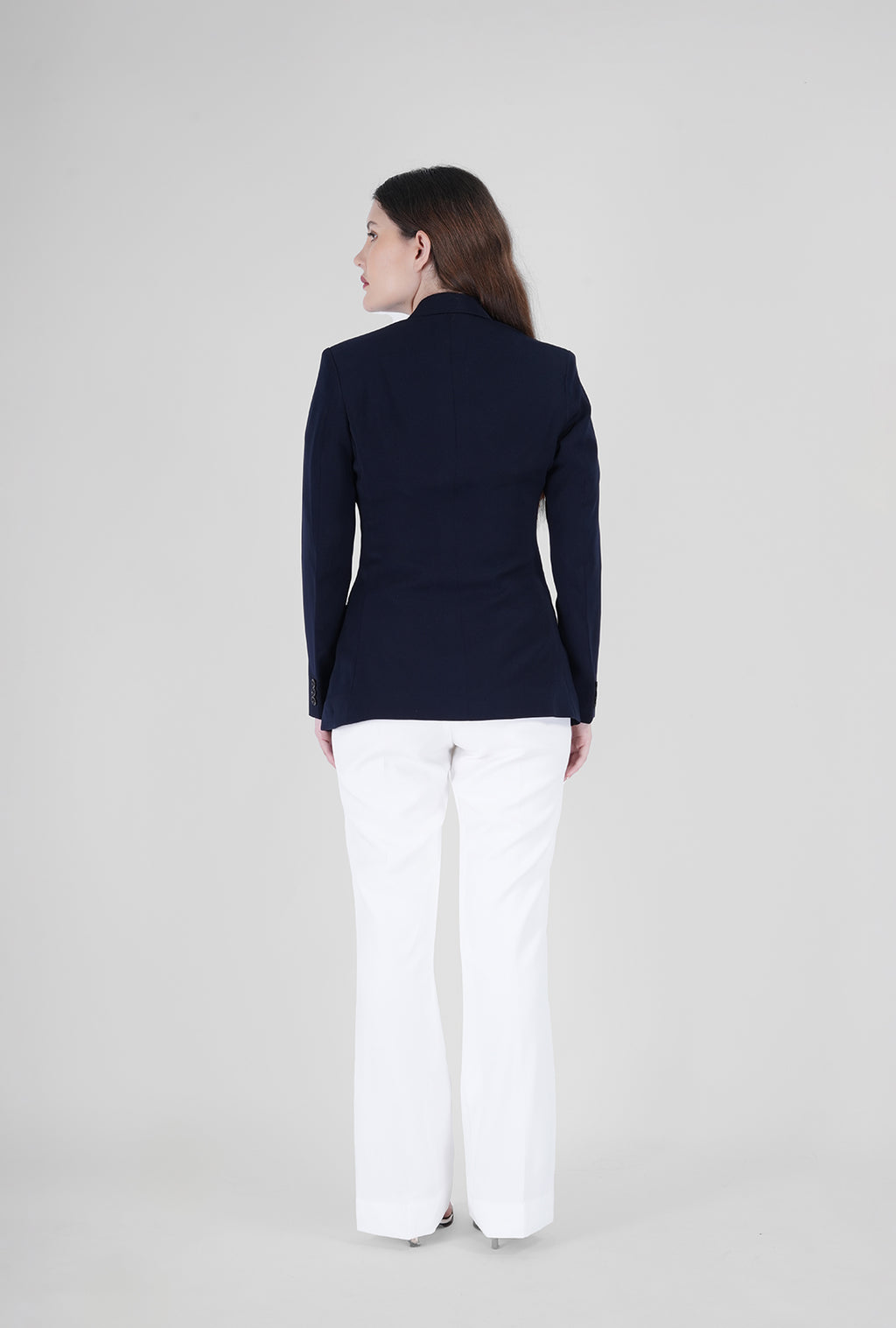 Navy Luxe – Double-Breasted Blazer Set