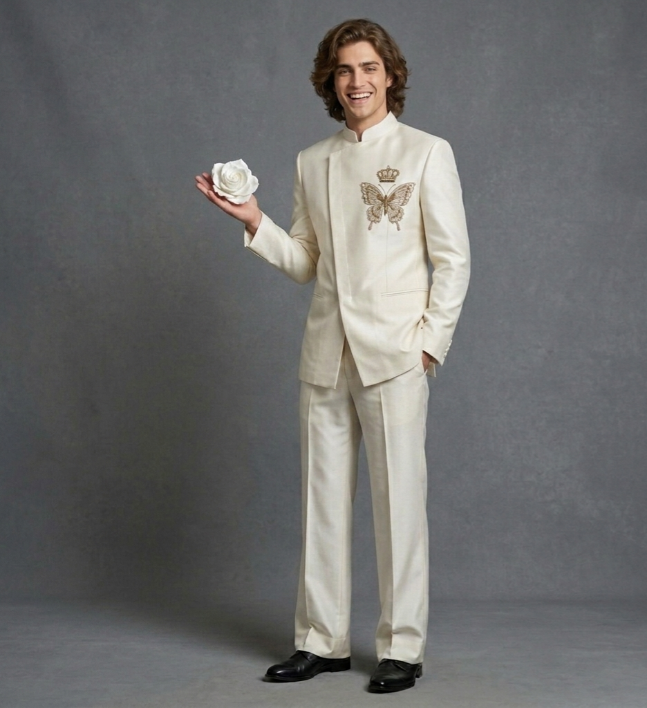 Ivory Monarch Jodhpuri Suit