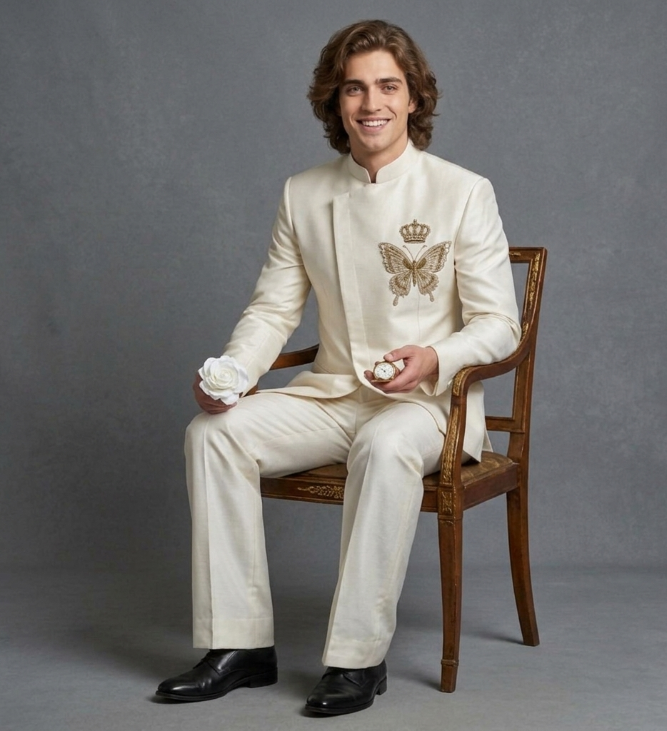 Ivory Monarch Jodhpuri Suit