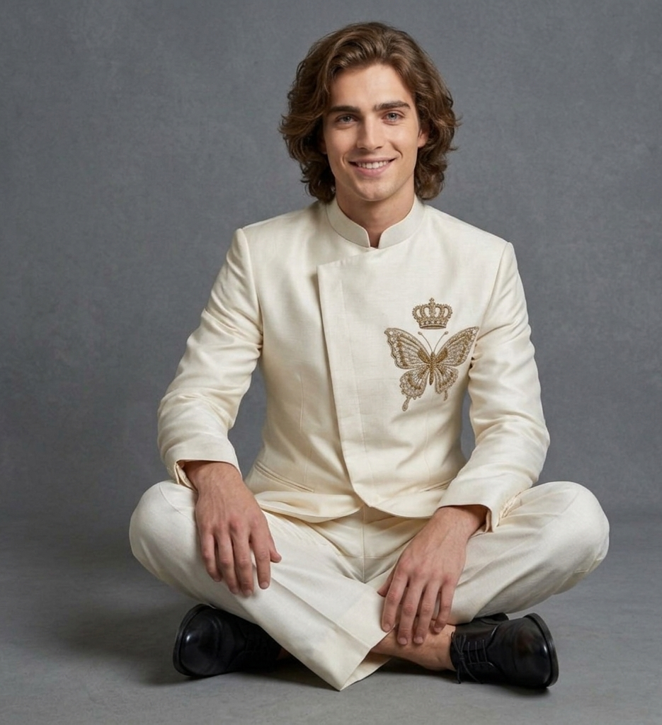 Ivory Monarch Jodhpuri Suit