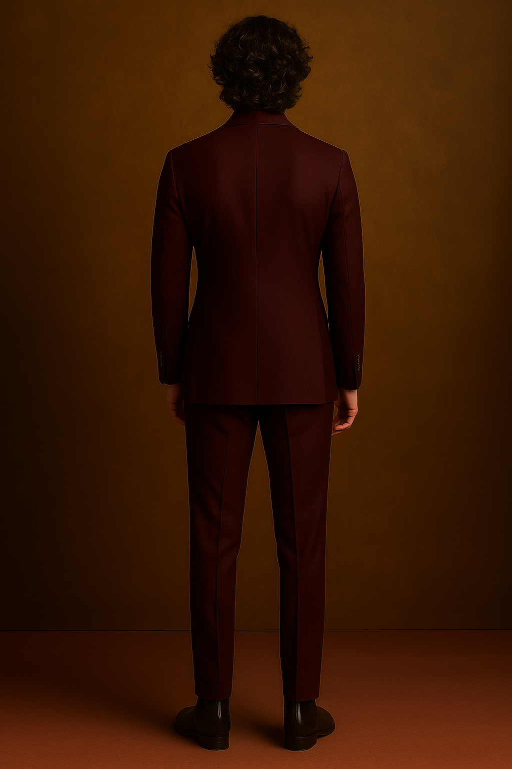 Wine Maroon Double-Breasted Suit for Men | P&H BY PRIYANSHU