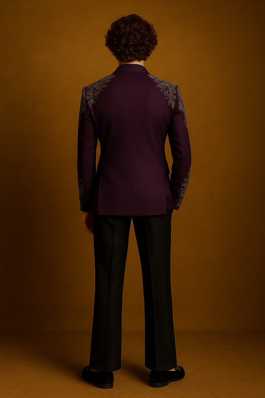 Royal Purple Luxe Suit Set