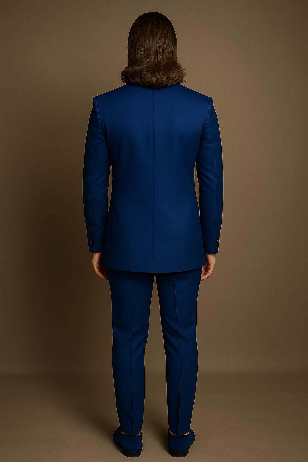 Blue Jodhpuri Bandhgala Suit with Parrot Design Hand Embroidery | P&H BY PRIYANSHU