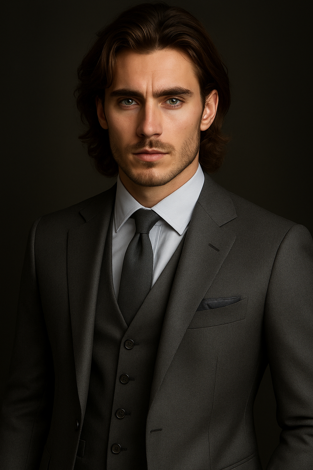 The Grey Monarch – Luxury 3-Piece Suit