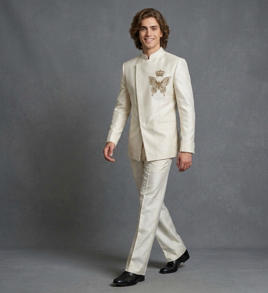 Ivory Monarch Jodhpuri Suit
