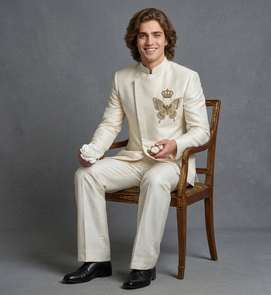 Ivory Monarch Jodhpuri Suit