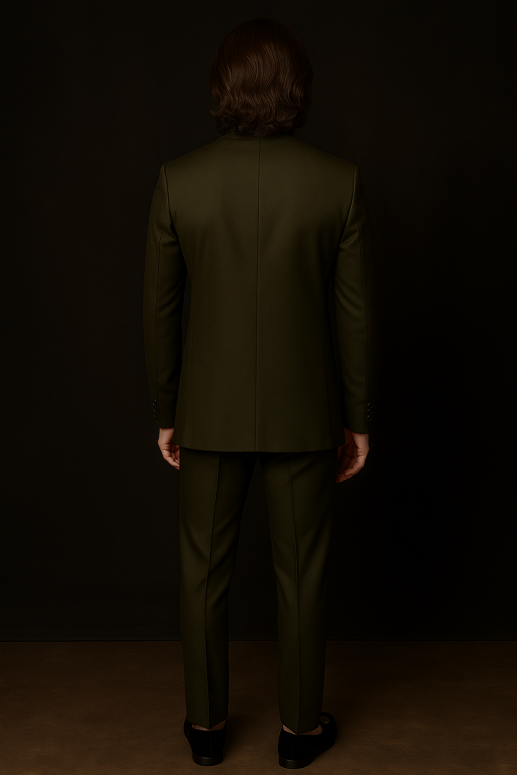 Dark Green Jodhpuri Suit with Peacock Embroidery | P&H BY PRIYANSHU