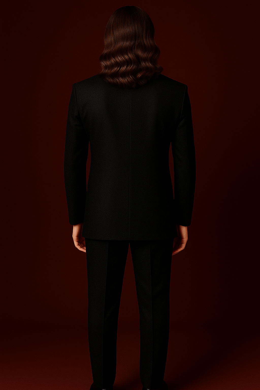 Black Jodhpuri Bandhgala Suit with Hand-Embroidered Deer Motif | P&H BY PRIYANSHU